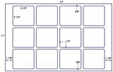 US8551-3 1/2''x3 1/4''-12 labels on a 11'' x 17'' Sheet.