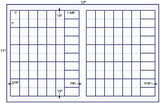 US7743-1''x2''&1 5/8''x1''-80 up label on a 11''x17'' sheet.