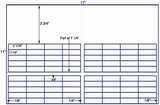 US7746-2 1/16''x11/16''-80 up label on a 11''x17'' sheet.