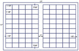 US7830 -1 1/2'' x 1 1/8''-90 up label on a 11'' x 17''sheet.