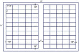 US7860-1 1/2''x1''UPC-100 up label on a 11'' x 17''sheet.