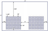 US7861-1''x3/8''-100 up label on a 11'' x 17''sheet.