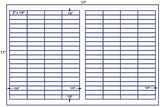 US7941-2''x1/2''-160 up label on a 11'' x 17''sheet.