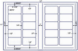US8005-3 1/16''x1.8375"-20 up label on a 11'' x 17''sheet.