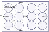 US8180-3.333.''Diam.circle 12 up on a 11'' x 17'' sheet.