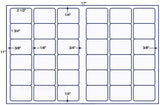US7398-2 1/2''x1 3/4''-36 up label on a 11'' x 17'' sheet.