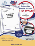 US1126mr 8" x 10'' with RC Monroney Automotive Window label