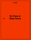 US0000-8 1/2'' x 11''-No Face or Back Scores 1,000 sheets.