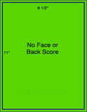 US0000-8 1/2'' x 11''-No Face or Back Scores 1,000 sheets.