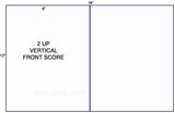 US0021-12'' x 9''-2 up label on a 12'' x 18'' sheet.