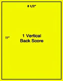 1,000 Fluorescent Yellow Laser Only sheets with Permanent adhesive