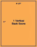 1,000 Fluorescent Orange Laser Only sheets with Permanent adhesive