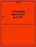 1,000 Fluorescent Red Laser Only sheets with Permanent adhesive