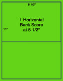 1,000 Fluorescent Green Laser Only sheets with Permanent adhesive