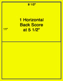 1,000 Fluorescent Yellow Laser Only sheets with Permanent adhesive