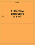 1,000 Fluorescent Orange Laser Only sheets with Permanent adhesive