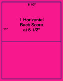1,000 Fluorescent Pink Laser Only sheets with Permanent adhesive