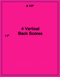 1,000 Fluorescent Pink Laser Only sheets with Permanent adhesive