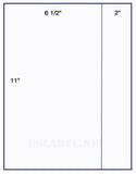 1,000 Uncoated White Matte Inkjet or Laser sheets with Permanent adhesive