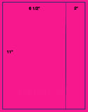 1,000 Fluorescent Pink Laser Only sheets with Permanent adhesive