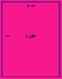 1,000 Fluorescent Pink Laser Only sheets with Permanent adhesive