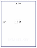 1,000 Uncoated White Matte Inkjet or Laser sheets with Permanent adhesive
