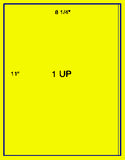 1,000 Fluorescent Yellow Laser Only sheets with Permanent adhesive