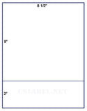 1,000 Uncoated White Matte Inkjet or Laser sheets with Permanent adhesive