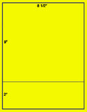 1,000 Fluorescent Yellow Laser Only sheets with Permanent adhesive
