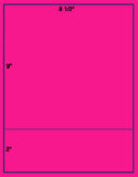 1,000 Fluorescent Pink Laser Only sheets with Permanent adhesive