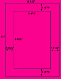 US1076 - 5.875" x 8.625" 1 up label on a 8.5" x 11" sheet