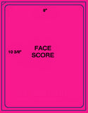 1,000 Fluorescent Pink Laser Only sheets with Permanent adhesive