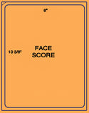 1,000 Fluorescent Orange Laser Only sheets with Permanent adhesive