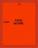 1,000 Fluorescent Red Laser Only sheets with Permanent adhesive