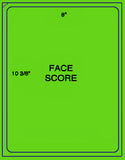 1,000 Fluorescent Green Laser Only sheets with Permanent adhesive