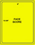 1,000 Fluorescent Yellow Laser Only sheets with Permanent adhesive