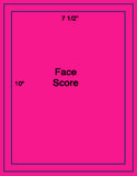 1,000 Fluorescent Pink Laser Only sheets with Permanent adhesive