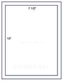 1,000 Uncoated White Matte Inkjet or Laser sheets with Permanent adhesive
