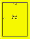 1,000 Fluorescent Yellow Laser Only sheets with Permanent adhesive
