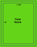 1,000 Fluorescent Green Laser Only sheets with Permanent adhesive