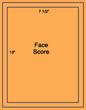 1,000 Fluorescent Orange Laser Only sheets with Permanent adhesive