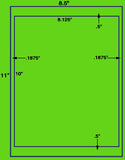 US1104-8.125'' x 10'' label on a 8.5'' x 11'' label sheet.