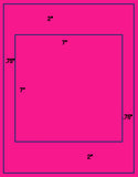 1,000 Fluorescent Pink Laser Only sheets with Permanent adhesive