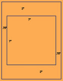 1,000 Fluorescent Orange Laser Only sheets with Permanent adhesive