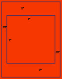 1,000 Fluorescent Red Laser Only sheets with Permanent adhesive
