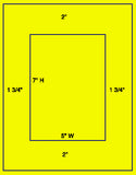 1,000 Fluorescent Yellow Laser Only sheets with Permanent adhesive