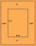 1,000 Fluorescent Orange Laser Only sheets with Permanent adhesive