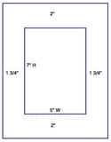 1,000 Uncoated White Matte Inkjet or Laser sheets with Permanent adhesive