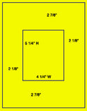 1,000 Fluorescent Yellow Laser Only sheets with Permanent adhesive