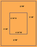 1,000 Fluorescent Orange Laser Only sheets with Permanent adhesive